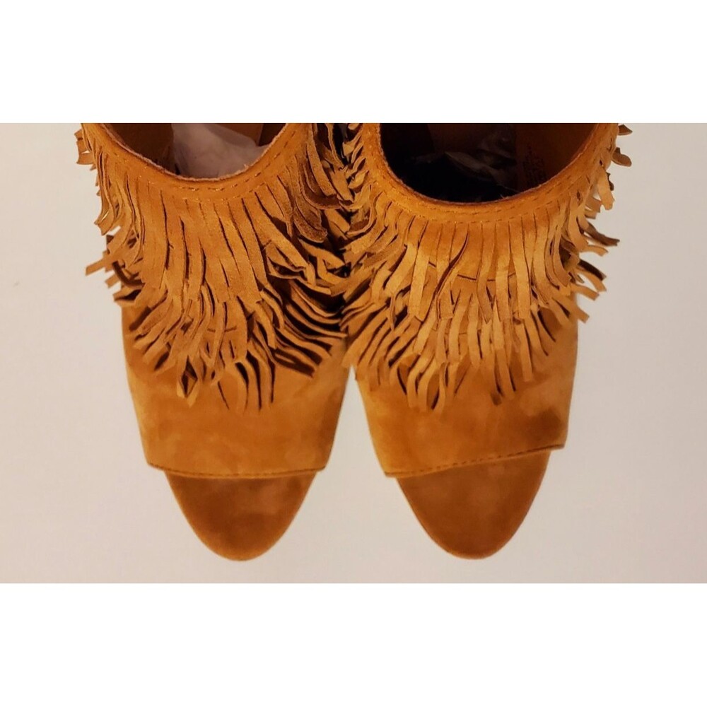 Vince Camuto Jadon Fringe Peep Toe Boot Sandals Women's Size 7.5 - Picture 3 of 9